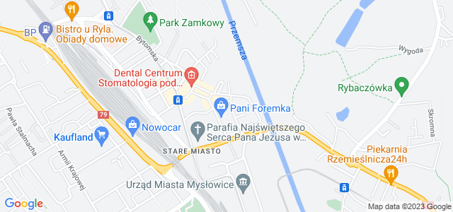 Mapa dojazdu MBP - Miejska Biblioteka Publiczna Mysłowice