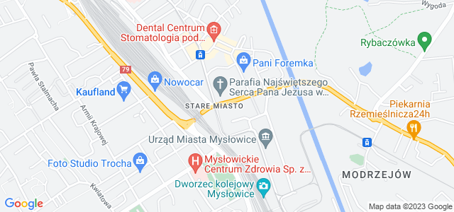 Mapa dojazdu Sąd Rejonowy Mysłowice