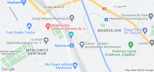 Mapa dojazdu Urząd Pocztowy Mysłowice