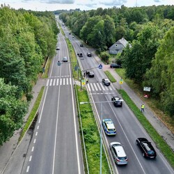 Potrącenie rowerzysty na ulicy Obrzeżnej Zachodniej