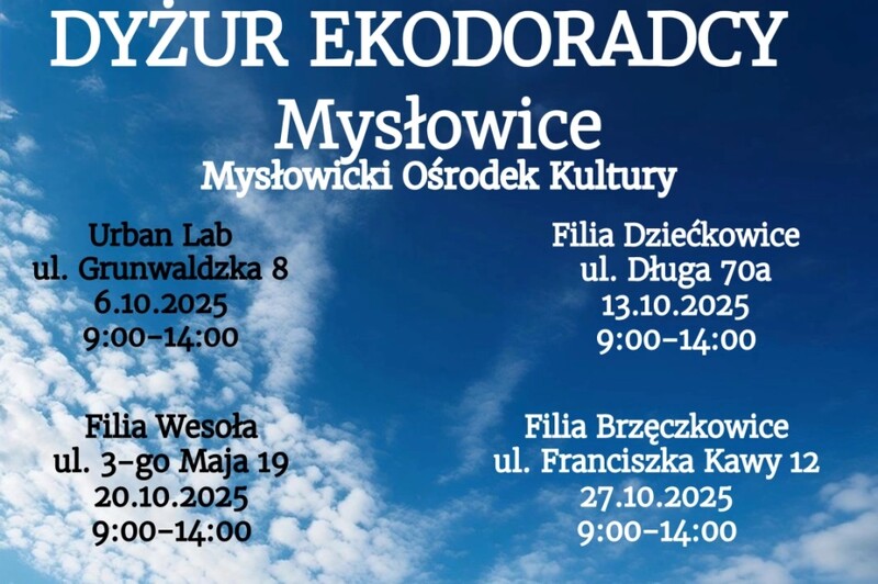 Dyżury ekodoradcy w Mysłowicach – skorzystaj z bezpłatnych konsultacji!