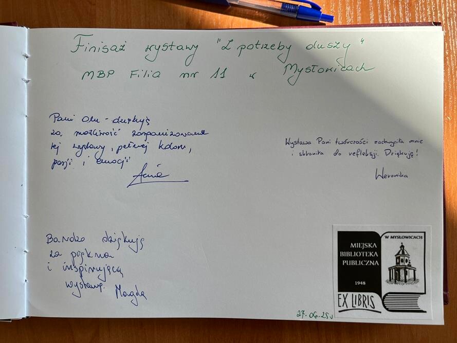 Finisaż wystawy Aleksandry Walkowicz / fot. MBP Mysłowice