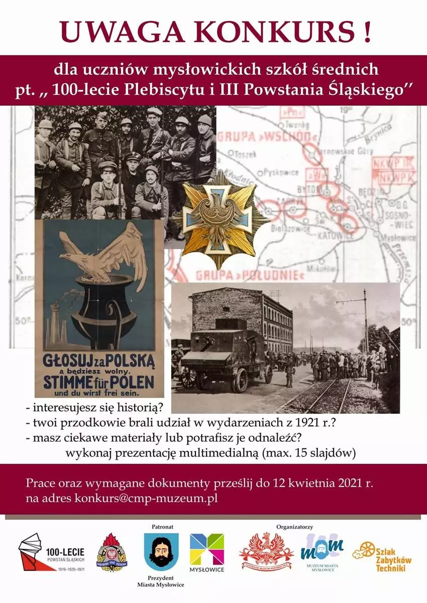 Konkurs multimedialny "100-lecie plebiscytu i III powstania &#347;l&#261;skiego"