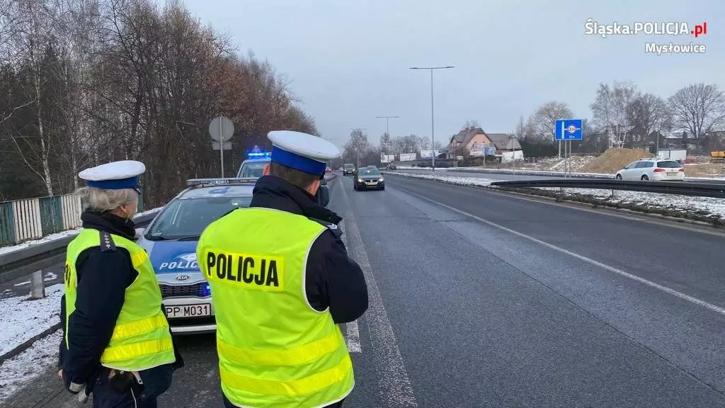 Mysłowiccy policjanci czuwali nad bezpieczeństwem na drogach / fot. KMP Mysłowice