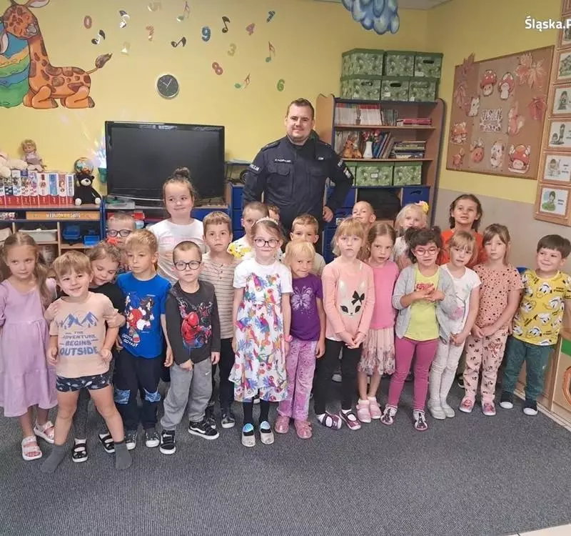 Mysłowiccy policjanci odwiedzili przedszkolaków