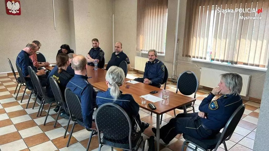 Mysłowiccy policjanci szkolili strażników miejskich / fot. KMP Mysłowice