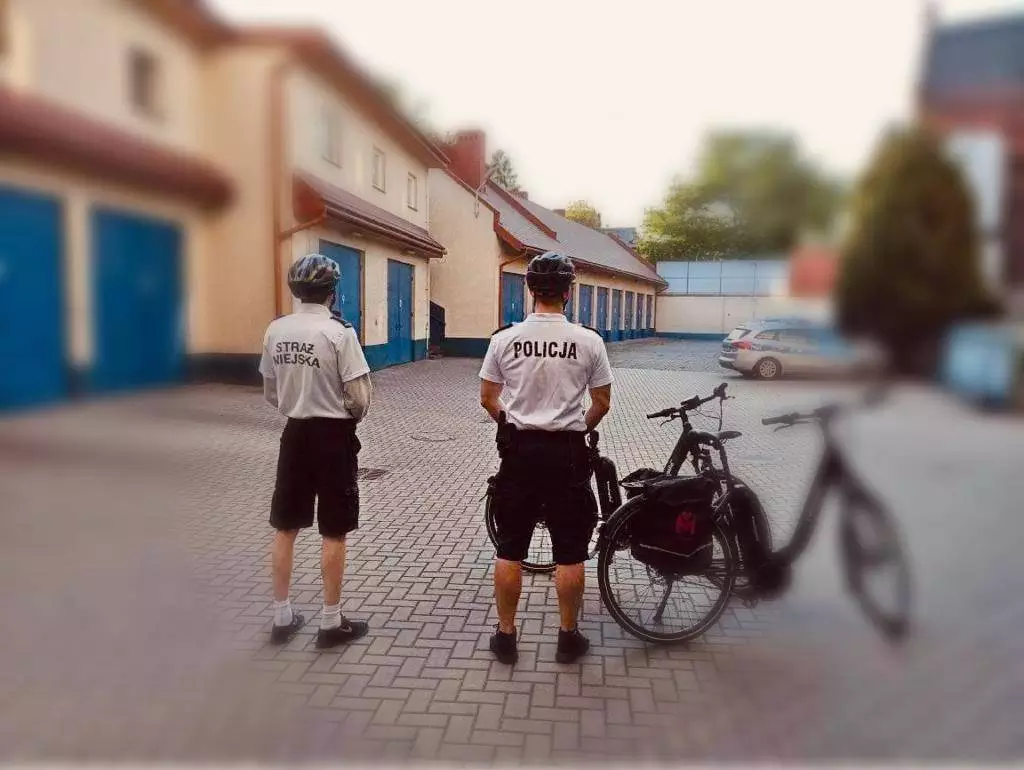 Patrole rowerowe na ulicach Mysłowic / fot. KMP Mysłowic
