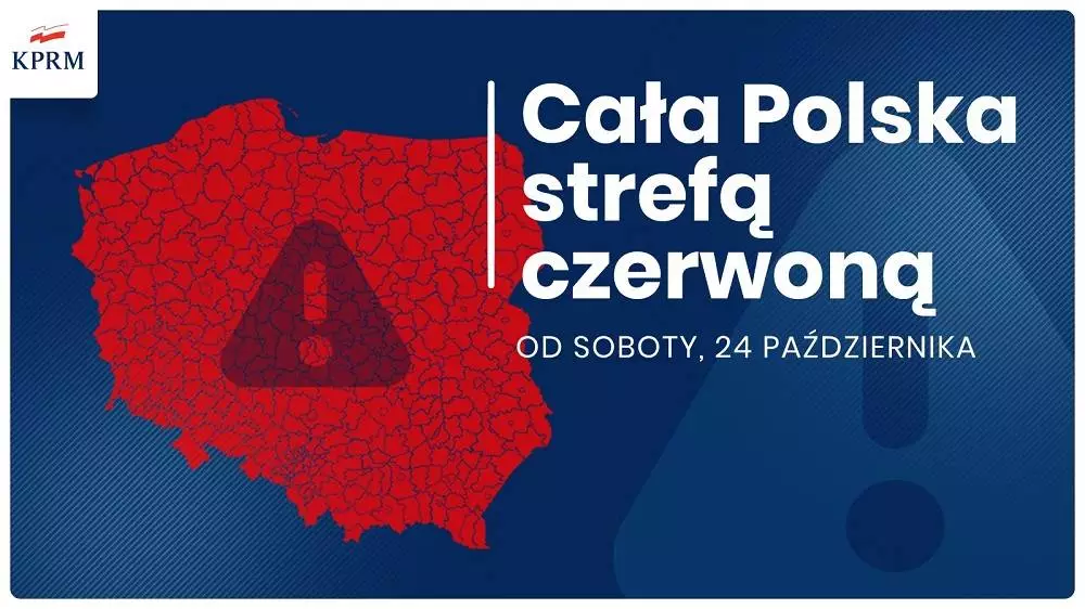 Premier: ca&#322;a Polska od soboty stref&#261; czerwon&#261;