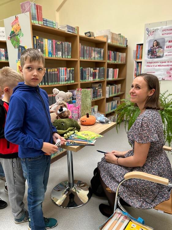 Spotkanie z pisarką Natalią Hermansą w Filii nr 11 / fot. MBP Mysłowice