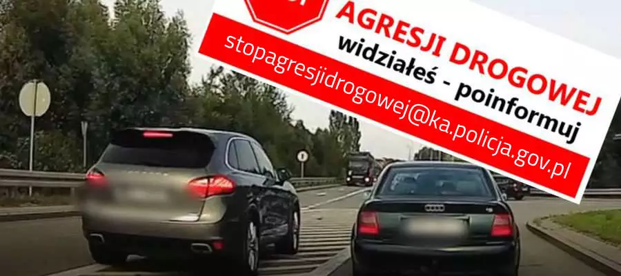 Stop agresji na drodze - jesteś świadkiem wykroczenia? Powiadom policje! / fot. KMP Gliwice