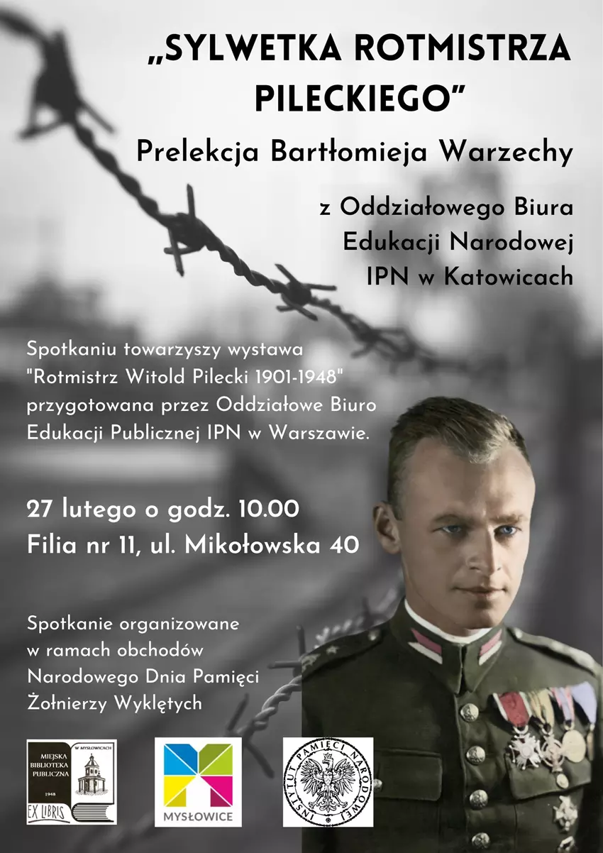 "Sylwetka Rotmistrza Pileckiego". Prelekcja Bartłomieja Warzechy / fot. MBP